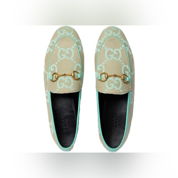 100% Authentic Gucci Jumbo GG Jordaan Canvas Flat - Picture 10 of 12